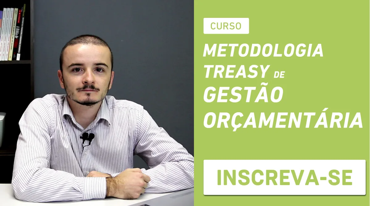 Banner do curso de metodologia Treasy em descentralização orçamentária com instrutor especializado