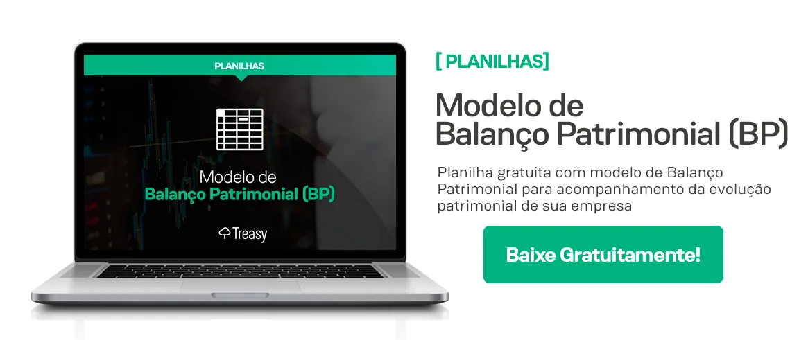 Banner planilha balanço patrimonial impairment o que é