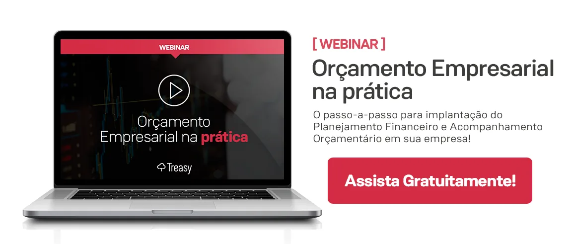 Banner convite webinar sobre métodos de tomada de decisão orçamentária empresarial