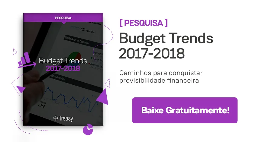Banner promocional material Budget Trends 2017-2018 download gratuito previsibilidade financeira