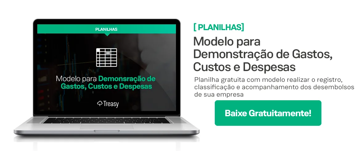Planilha para análise de gastos e despesas com saldo negativo demonstrada em laptop