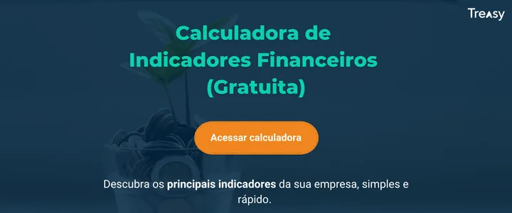 Calculadora de lucratividade Treasy analisando gestão processos financeiros e margens