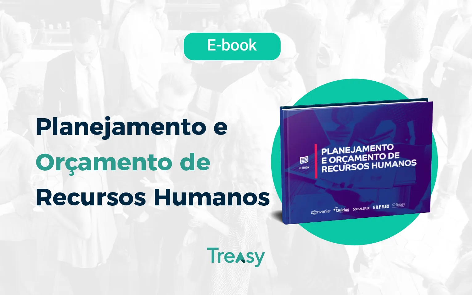 E-book sobre planejamento e orçamento de rh com design profissional e completo