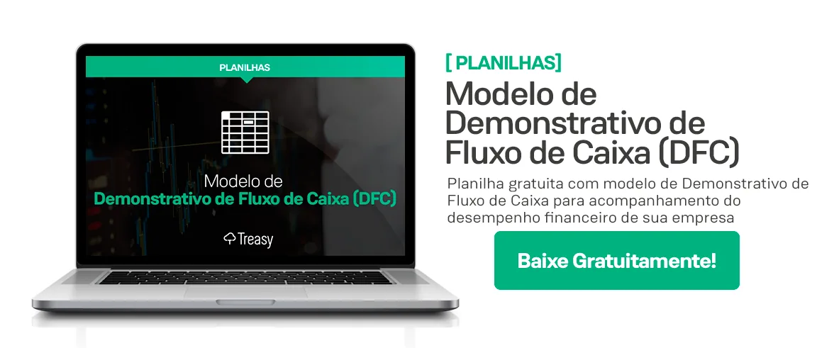 Modelo demonstrativo fluxo caixa DFC conciliação contábil planilha