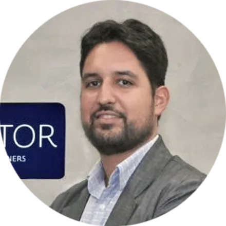 Foto circular profissional Rodrigo Garcia investor especialista em valuation
