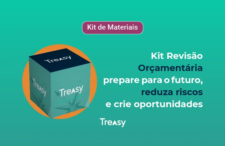 Banner de caixa de ferramenta de kit de Revisão Orçamentária Kit para revisão orçamentária e controle de gastos empresariais em formato visual