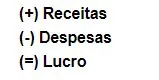 Demonstração de Resultado do Exercício detalhada com receita bruta custos despesas sem inadimplência contabilidade