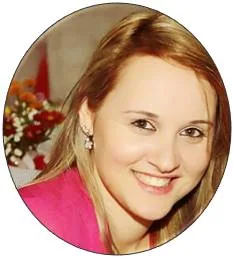 Retrato executiva Millah em círculo para depoimento de sucesso empresarial