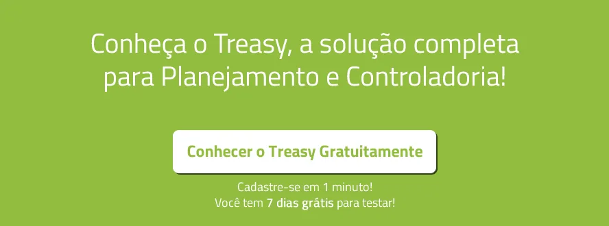 Banner verde Treasy convida software planejamento orçamentário gestão resultados