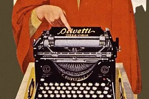 Máquina de escrever vintage simbolizando herança e projeto de expansão empresarial