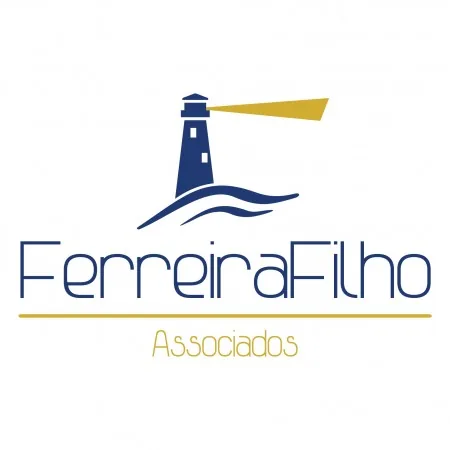 Logo da consultoria Ferreira Filho com farol simbolizando expertise em cortar custos empresariais