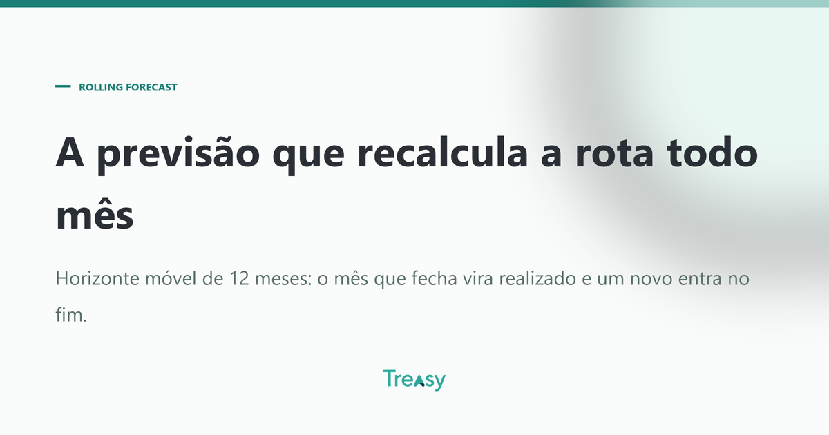 O que é rolling forecast: previsão de horizonte móvel