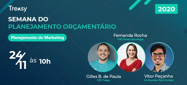 Card da palestrante Fernanda Rocha abordando planner 2020 e estratégias de marketing