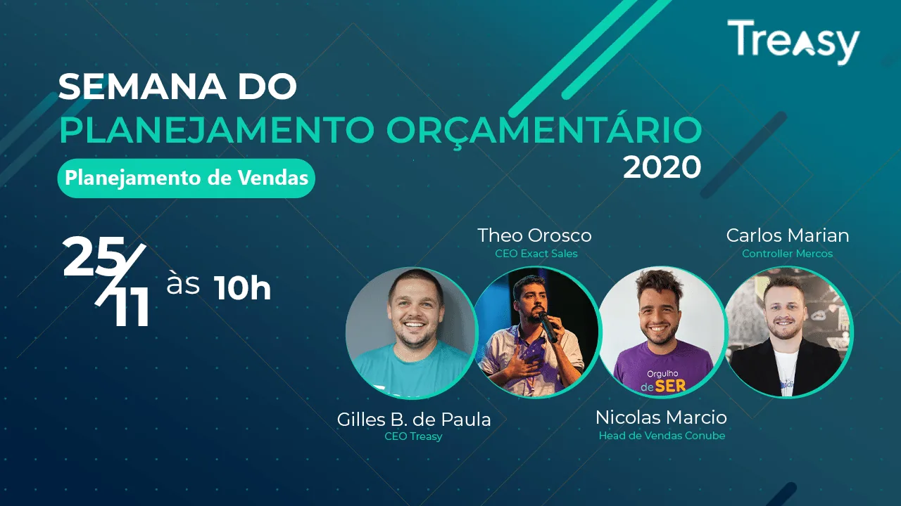 Card dos palestrantes Theo Orosco e Nicolas Marcio com foco em planer vendas 2020