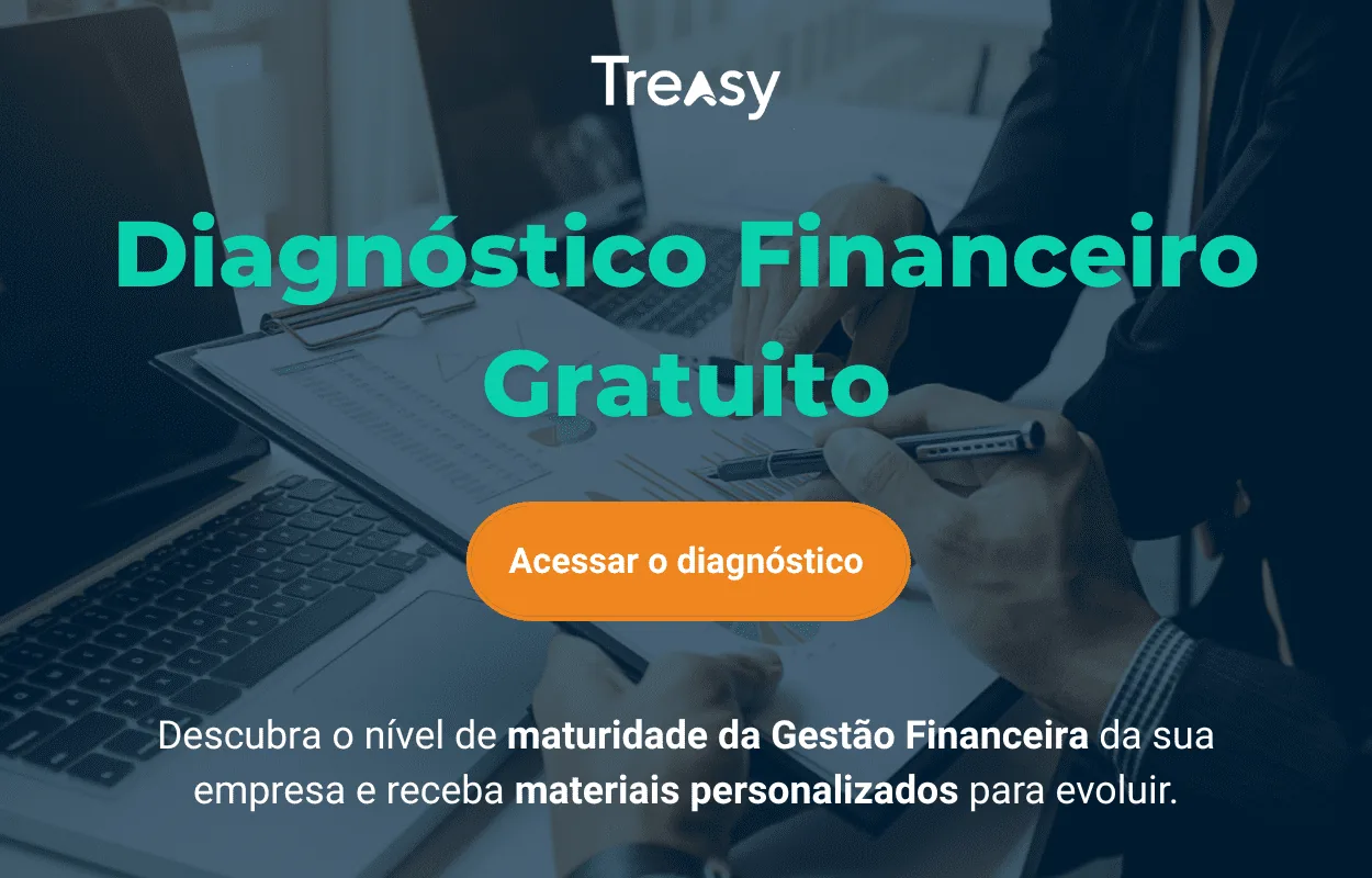 Auto diagnóstico gestão financeira dashboard Treasy análise maturidade trocar erp