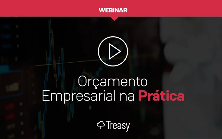 Capa webinar curso de orçamento empresarial gratis botão play fundo